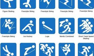 2022冬奥会项目图标大图